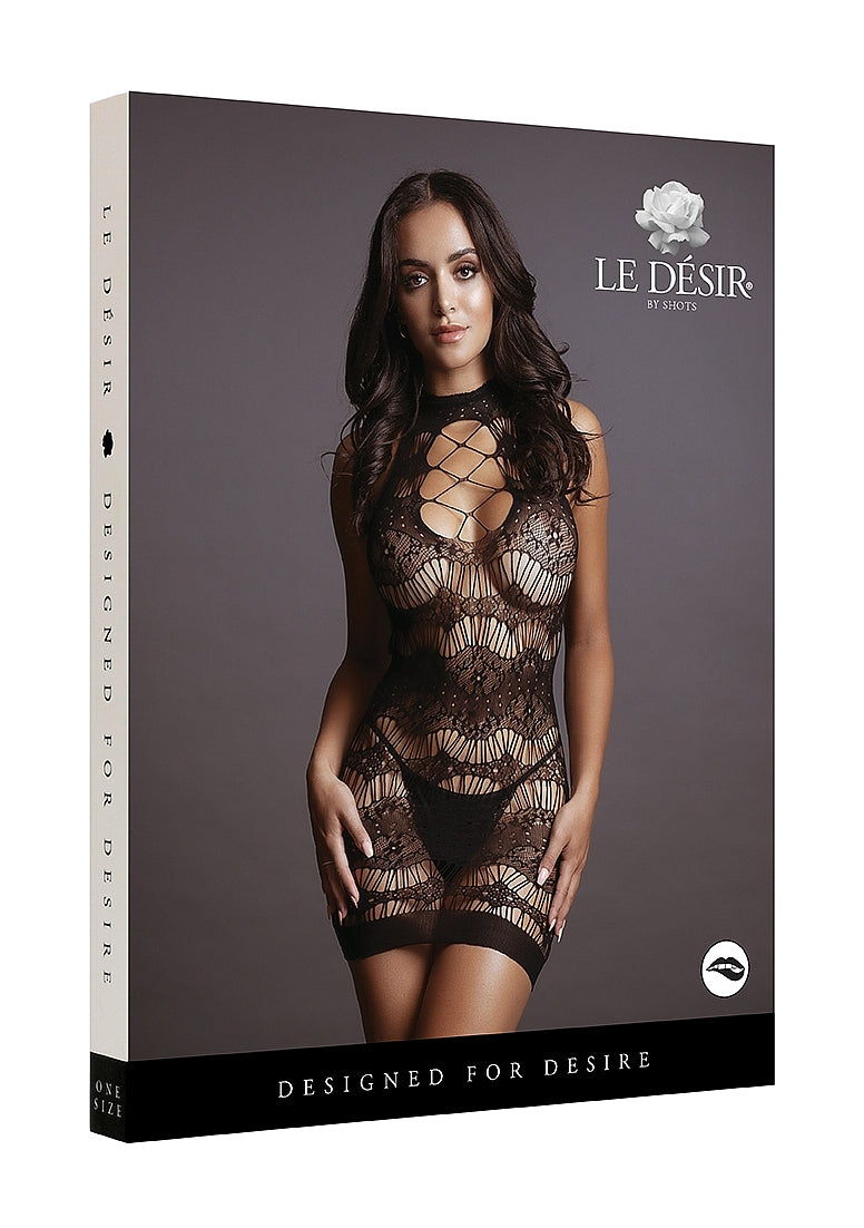 Criss Cross Neck Mini Dress