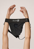 Vibrating Strap-on Panty Harness with Open Back