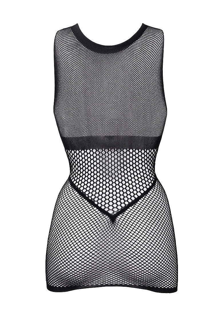 Duo Net Open Cup Mini Dress
