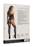 Strapless, Crotchless Teddy With Stockings