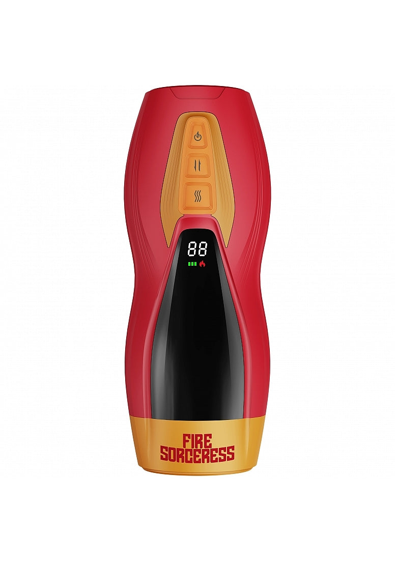 Masturs Solara Fire Sorceress Rechargeable Multi Function Masturbator - Red