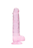 REALROCK Crystal 8 in Realistic Dong with Balls