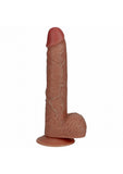 7 " Vibrating Cock With Balls - Regular Straight