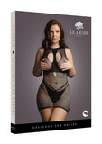 Duo Net Open Cup Mini Dress