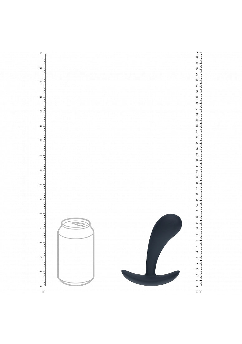 LEVELZ - Vibrating Silicone Prostate Stimulator Anal Plug - Medium - Black