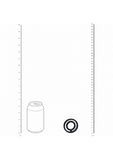 LEVELZ - Classic Grooved Silicone Cock & Ball Ring - Black