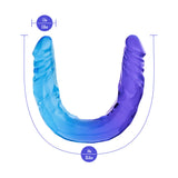 B Yours Sugar Stud Double Dildo 13.75in - Blue