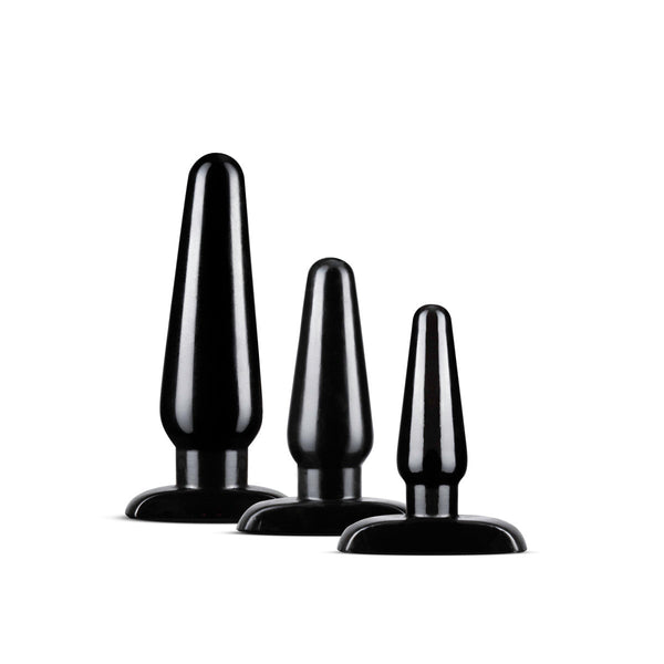 Anal Adventures - Basic Anal Plug Kit - Black