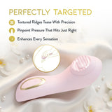 Delice Dahlia Rechargeable Silicone Stimulating Personal Massager - Pink