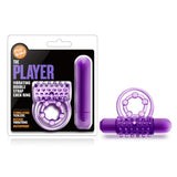 Play With Me - The Player - Vibrating Double Strap C-Ring - Purple