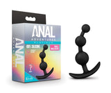 Anal Adventures - Platinum - Small Anal Beads - Black
