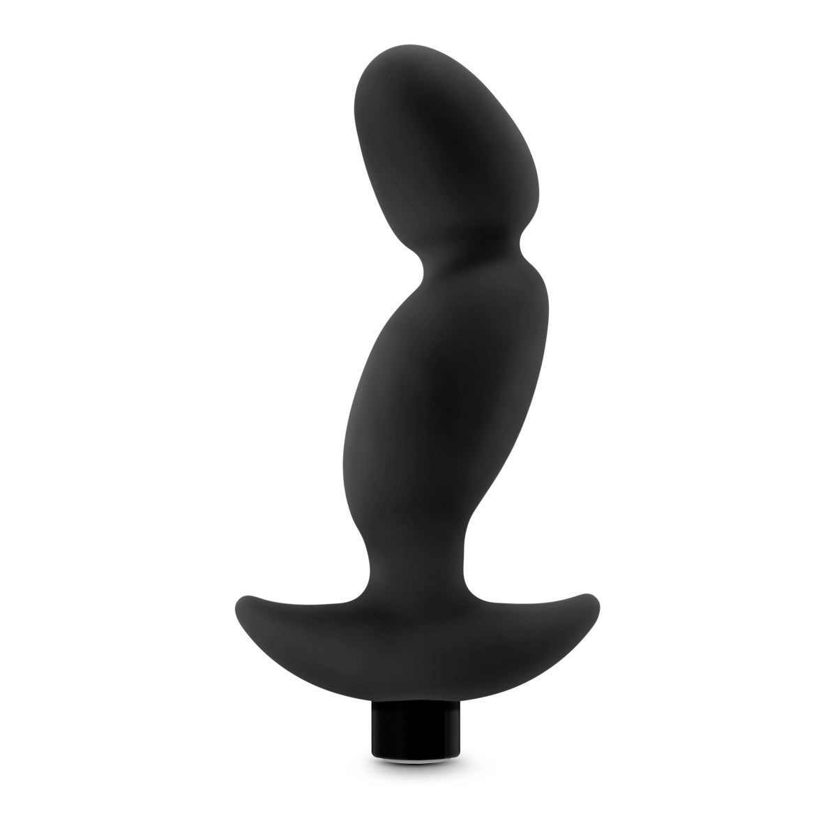 Anal Adventures Platinum - Silicone Vibrating Prostate Massager 04 - Black