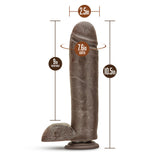 Dr. Skin - Mr. Mister 10.5in Dildo with Suction - Chocolate
