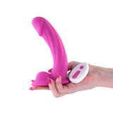 Colours Curve Silicone Vibrating Dildo with Remote Control 5in