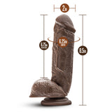 Dr. Skin - Mr. D 8.5in Dildo with Suction Cup - Chocolate