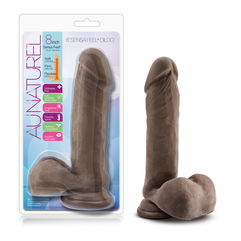 Au Naturel - 8 in Sensa Feel Dildo