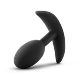 Anal Adventures Platinum - Silicone Vibra Slim Plug - Small - Black