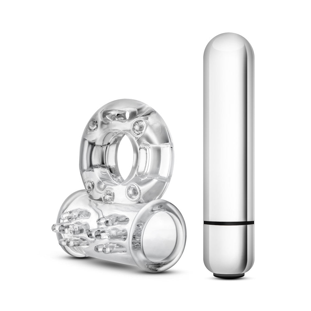 Stay Hard - 10 Function Vibrating Mega Bull Ring - Clear