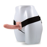 Dr. Skin - 6 in Hollow Strap On - Vanilla