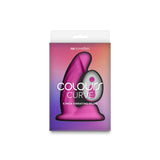Colours Curve Silicone Vibrating Dildo with Remote Control 5in
