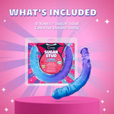 B Yours Sugar Stud Double Dildo 13.75in - Blue
