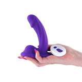 Colours Curve Silicone Vibrating Dildo with Remote Control 5in