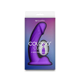 Colours Curve Silicone Vibrating Dildo with Remote Control 5in