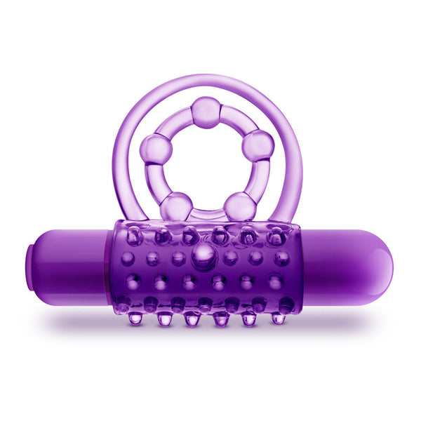 Play With Me - The Player - Vibrating Double Strap C-Ring - Purple
