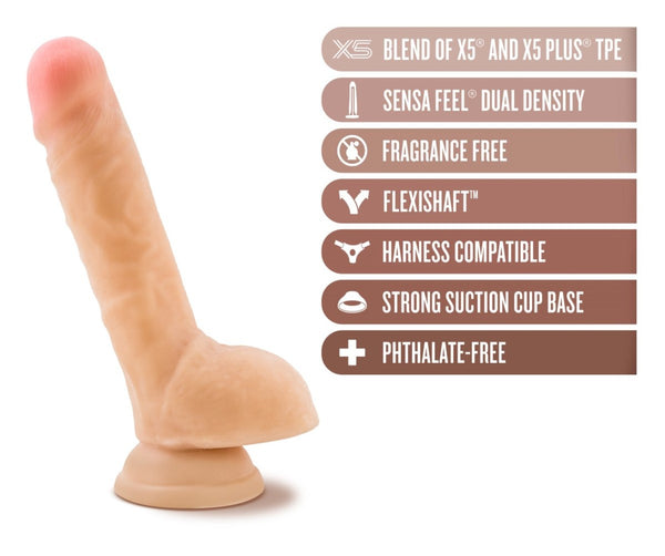 Au Naturel - 9 in Sensa Feel Dildo