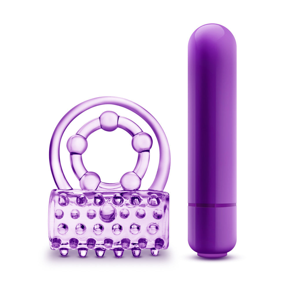 Play With Me - The Player - Vibrating Double Strap C-Ring - Purple
