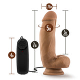 Loverboy - MMA Fighter - 7in Vibrating Realistic Cock - Mocha