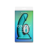 Colours Curve Silicone Vibrating Dildo with Remote Control 5in