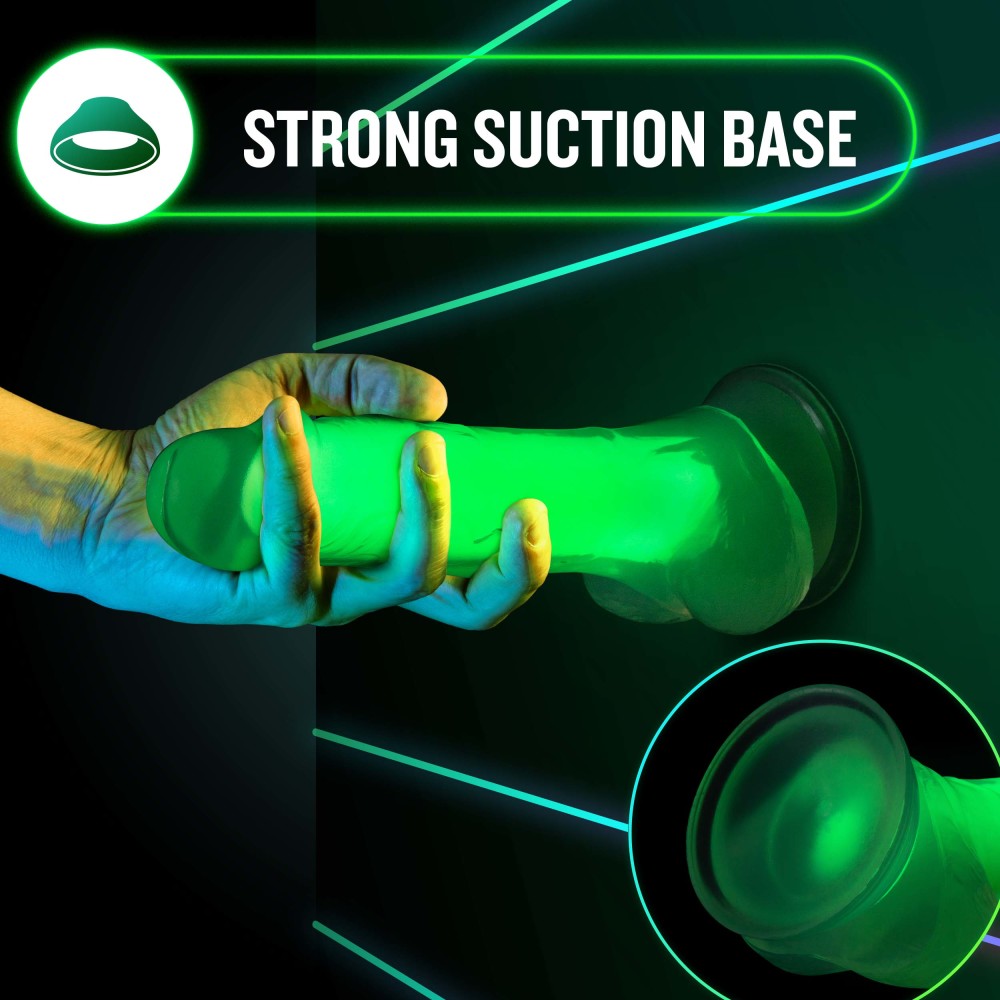 Neo Elite - Glow in the Dark - Viper - 7in Dual Density Dong - Neon Green