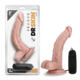Dr. Skin - Dr. Sean - 8 in Vibrating Dildo with Suction Cup - Vanilla