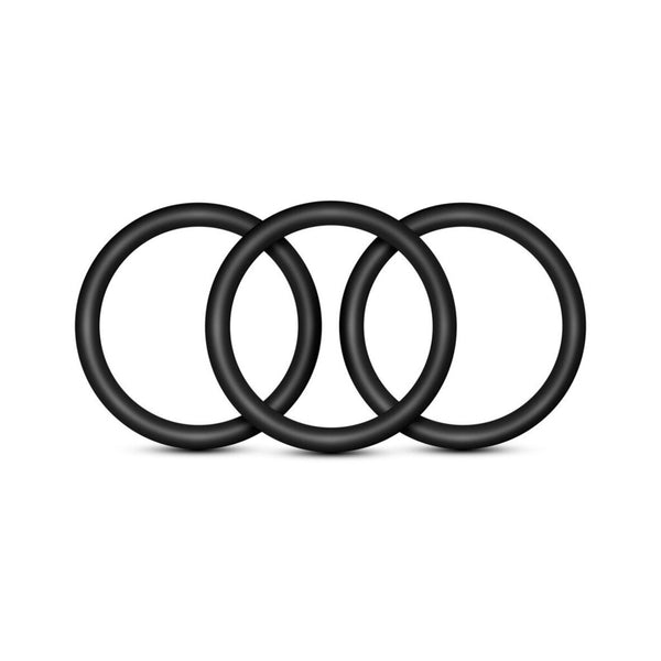 Performance - VS1 Pure Premium Silicone Cock Rings - Medium - Black