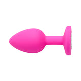 Pink Silicone Plug with Gem