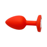 Red Silicone Plug with Gem