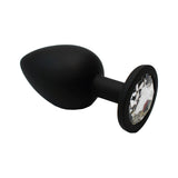 Black Silicone Plug with Gem