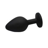 Black Silicone Plug with Gem