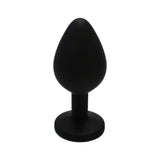 Black Silicone Plug with Gem