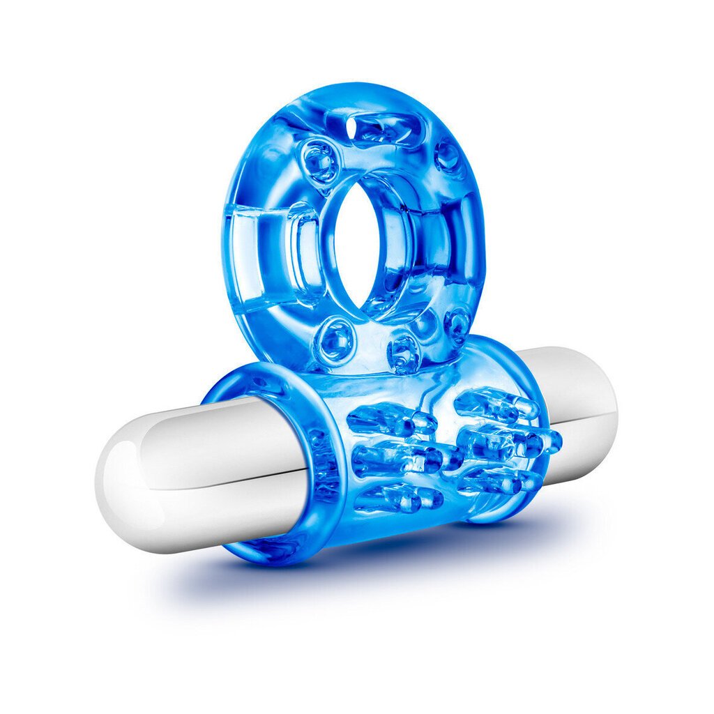 Stay Hard - 10 Function Vibrating Bull Ring - Blue The Love Store Online Stay Hard - 10 Function Vibrating Bull Ring - Blue The Love Store Online