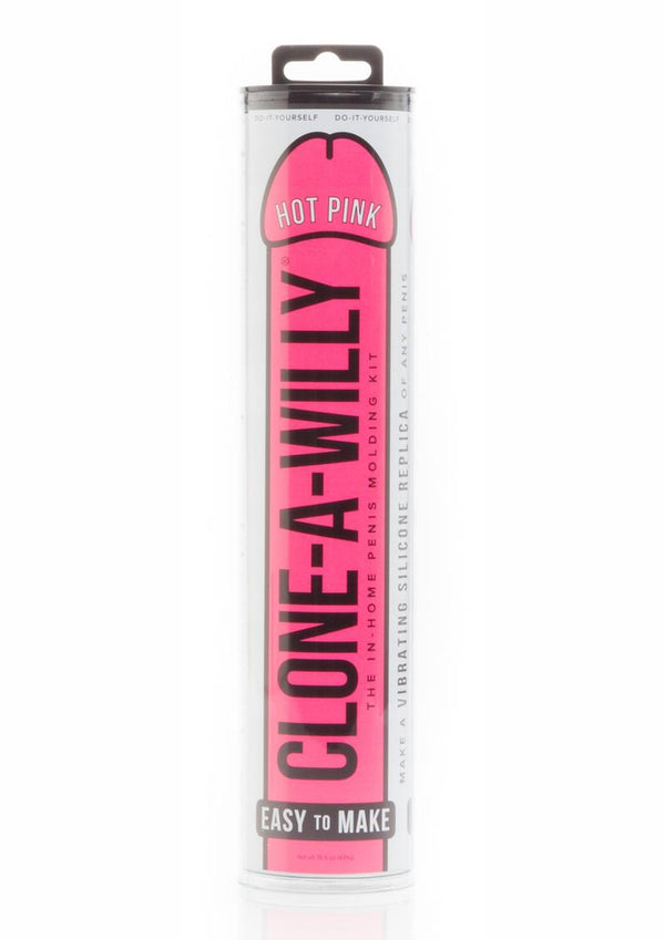 Clone-A-Willy Silicone Dildo Molding Kit with Vibrator - Hot Pink