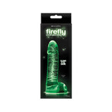Firefly Glass Smooth Ballsey 4in dildo - Clear