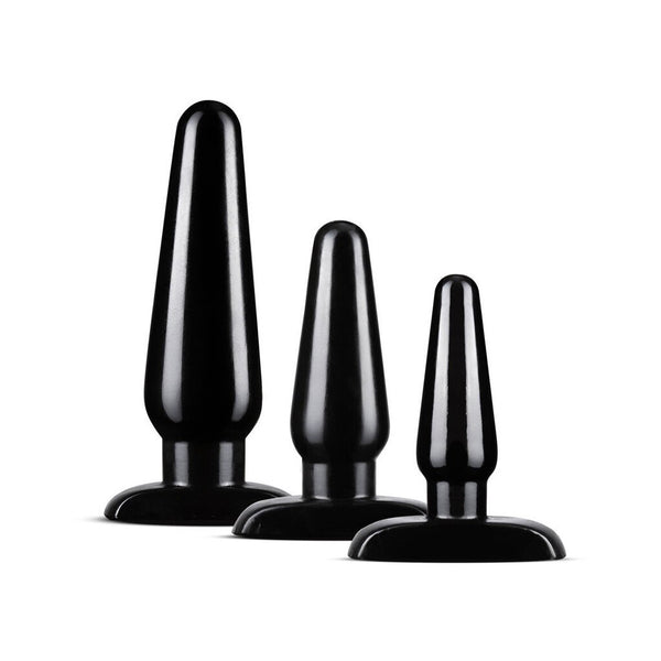 Anal Adventures - Basic Anal Plug Kit - Black
