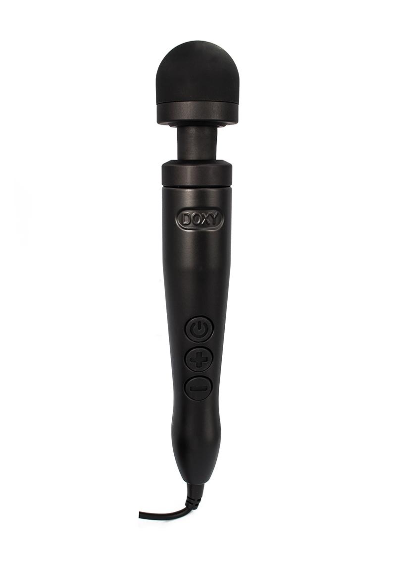 Doxy Number 3 Wand Plug-In Vibrating Body Massager - Matte Black