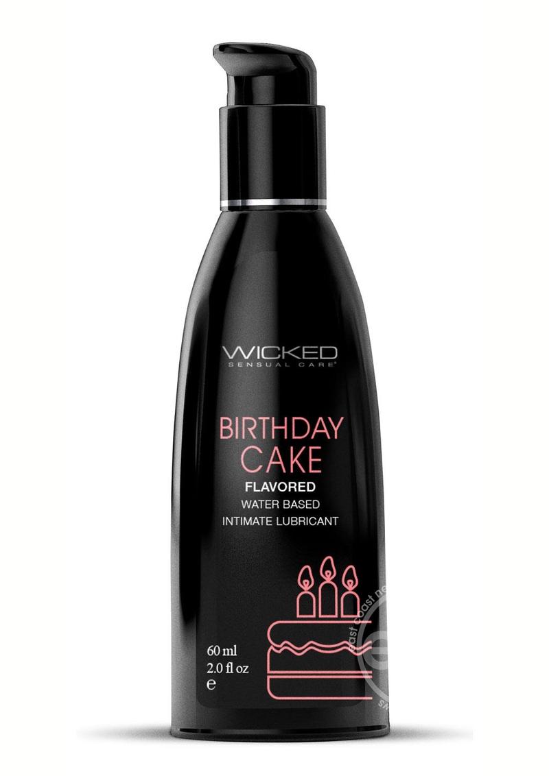 Wicked Aqua Water Based Flavored Lubricant Birthday Cake 2oz