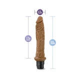 Dr. Skin - Cock Vibe 8 - 9.75 in Vibrating Cock - Mocha