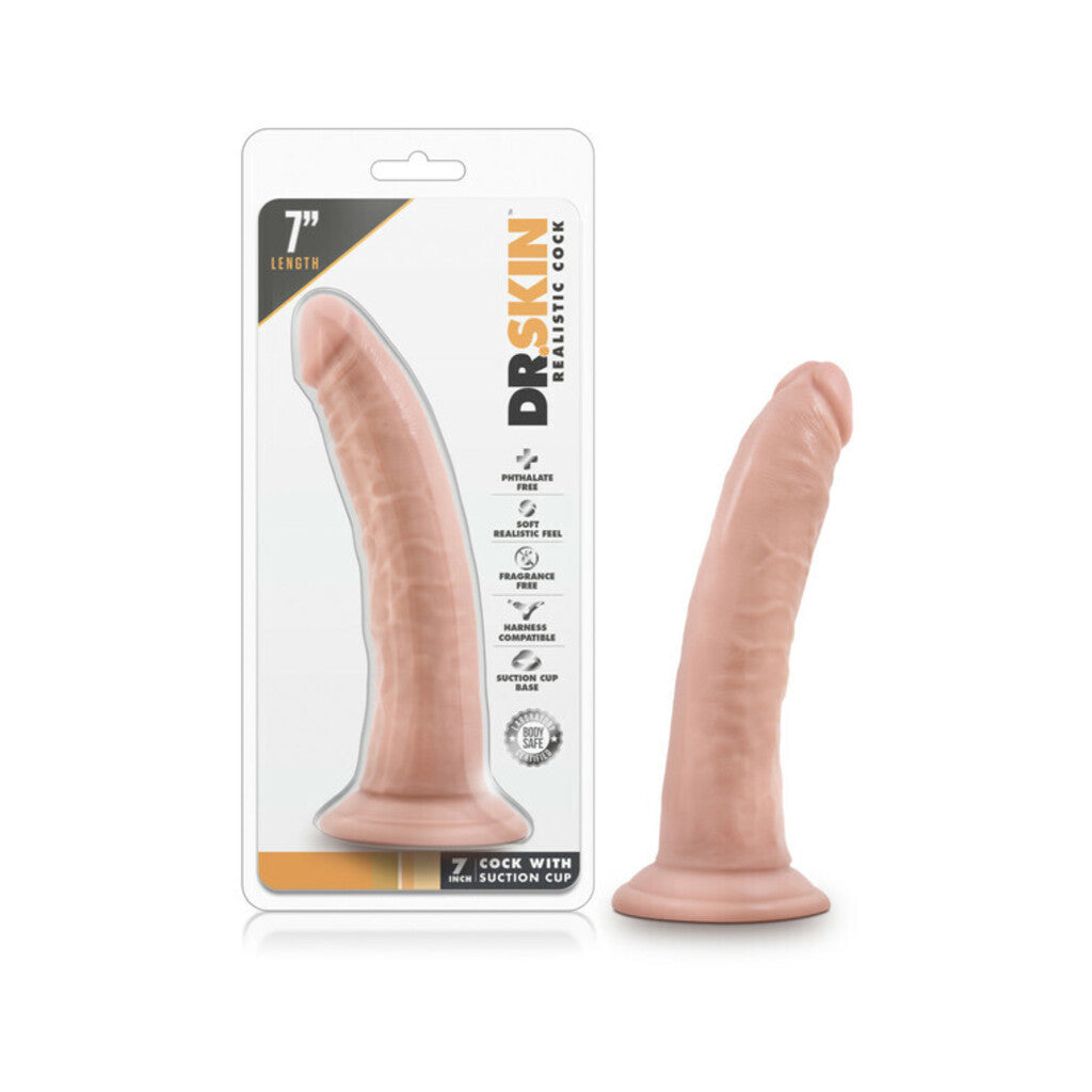 Dr. Skin - 7 in Dildo with Suction Cup