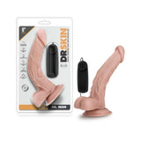 Dr. Skin - Dr. Sean - 8 in Vibrating Dildo with Suction Cup - Vanilla