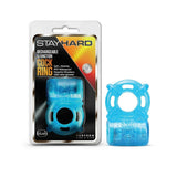 Stay Hard - Rechargeable 5 Function C-Ring - Blue